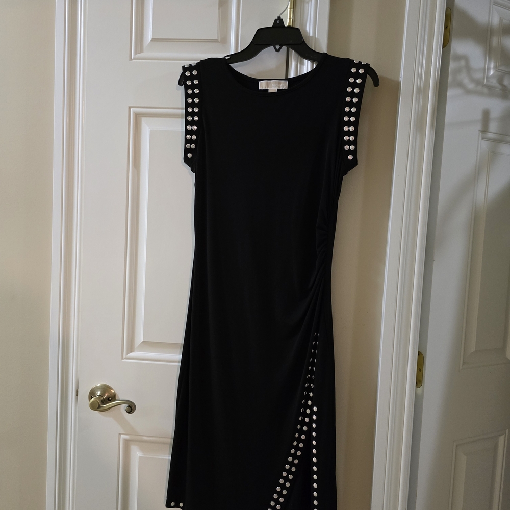 MICHAEL Michael Kors Black Dress with Silver Studs